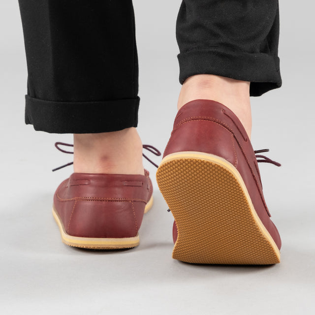 Rote Boat Shoes für Herren