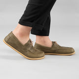 Grüne Boat Shoes für Herren