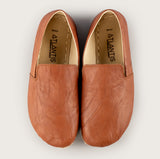 Men’s Wrinkled Brown Minimalists - Atlantis Handmade Shoes - 4110060511548