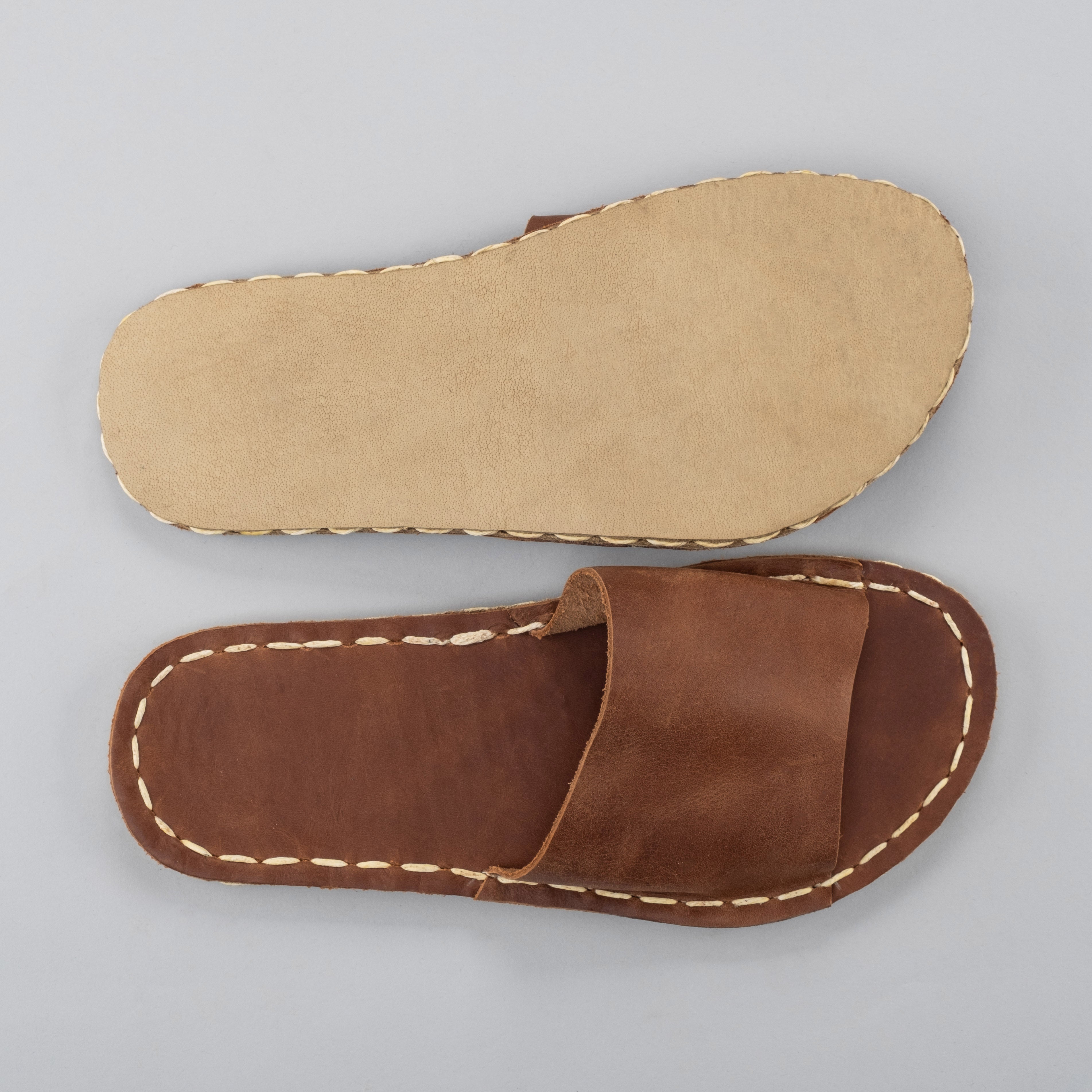 Women's Lion Barefoot Slide Sandals - Atlantis Handmade Shoes