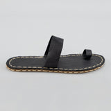 Women's Black Barefoot Thong Sandals