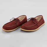 Burgunderrote Boat Shoes für Herren