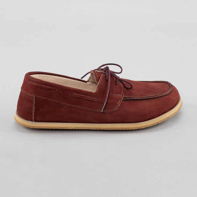 Burgunderrote Boat Shoes für Herren