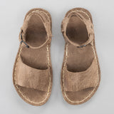 Women's Tan Opened Toe Barefoot Sandals