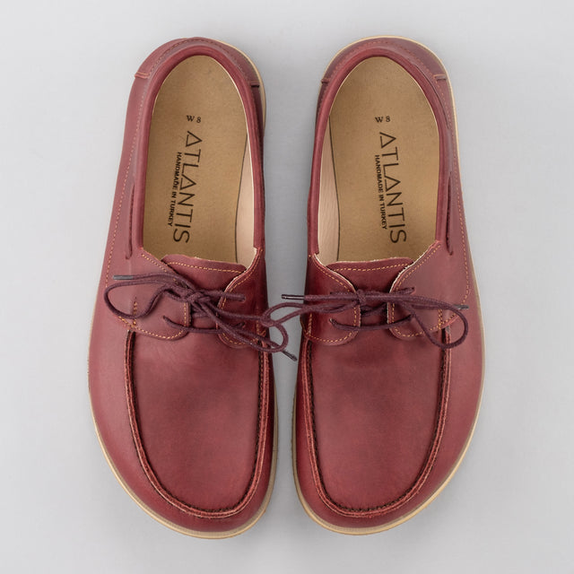 Rote Boat Shoes für Herren