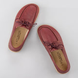 Rote Boat Shoes für Herren