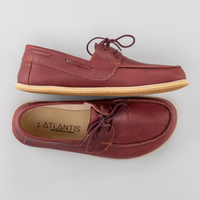 Rote Boat Shoes für Herren