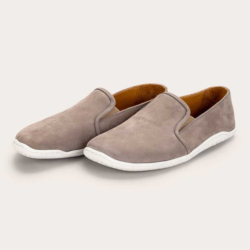 Sandfarbene Pennyloafer für Damen