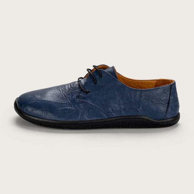Women's Brushed Navy Oxfords - Atlantis Handmade Shoes - 