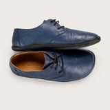 Women's Brushed Navy Oxfords - Atlantis Handmade Shoes - 