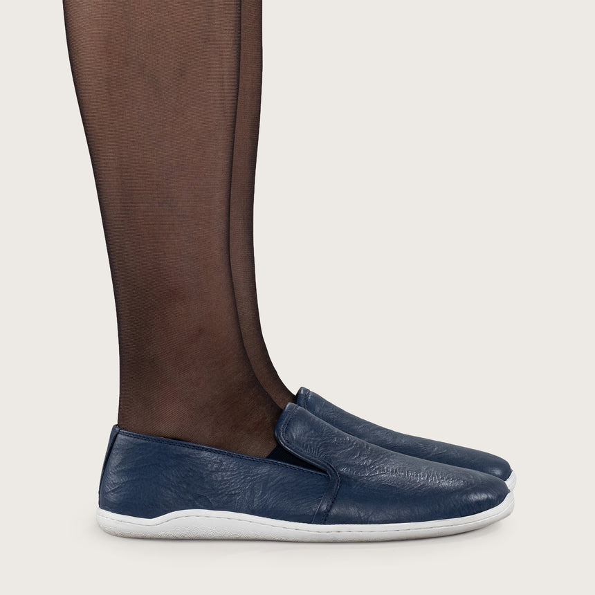 Sandfarbene Pennyloafer für Damen