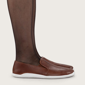 Women's Chocolate Loafers - Atlantis Handmade Shoes - 