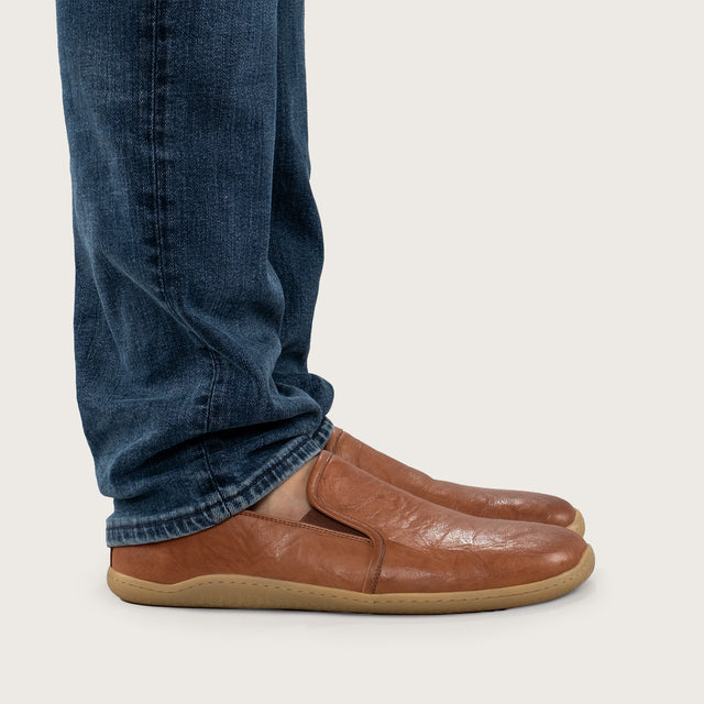 Men's Chestnut Loafers - Atlantis Handmade Shoes - 