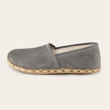 Kid's Gray Barefoot Loafers - Atlantis Handmade Shoes -