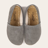 Kid's Gray Barefoot Loafers - Atlantis Handmade Shoes -