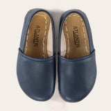 Kid's Blue Barefoot Loafers - Atlantis Handmade Shoes -