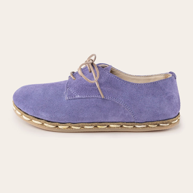 Kid's Lavender Barefoot Oxfords - Atlantis Handmade Shoes -