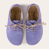 Kid's Lavender Barefoot Oxfords - Atlantis Handmade Shoes -