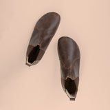 Barfuß-Chelsea-Boots für Herren in Dunkelbraun