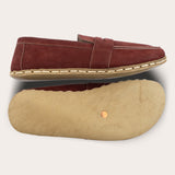 Erkek Bordo Penny Loafer