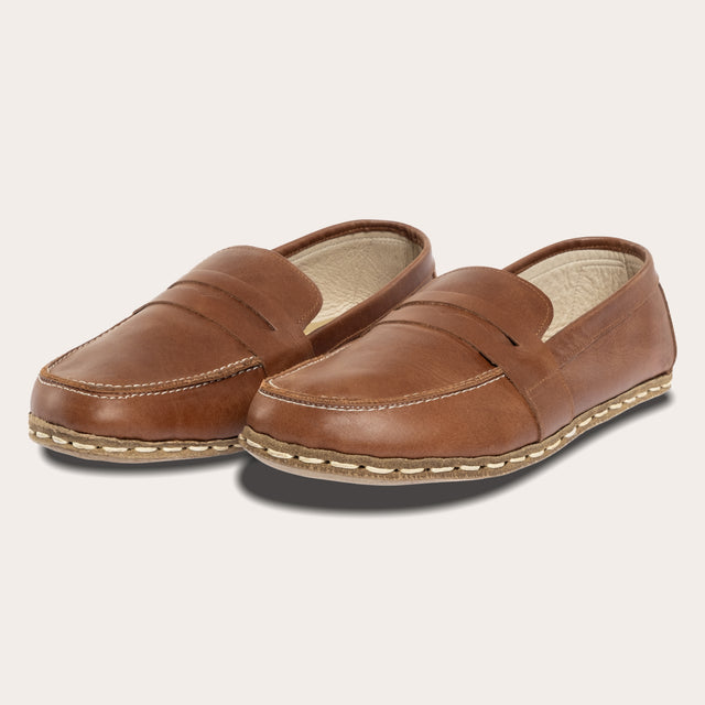 Damen-Penny-Loafer mit Löwen-Print