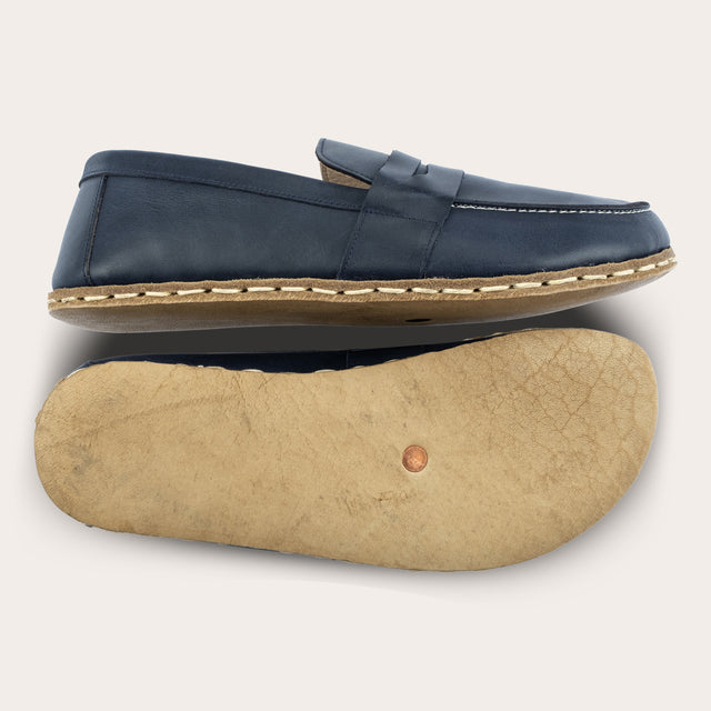 Erkek Mavi Penny Loafer