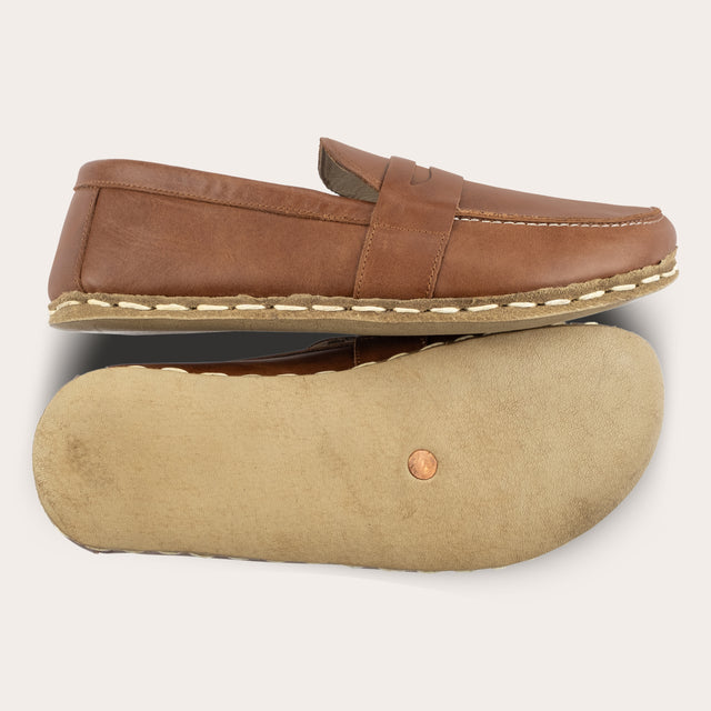 Damen-Penny-Loafer mit Löwen-Print