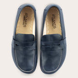 Blaue Pennyloafer für Damen