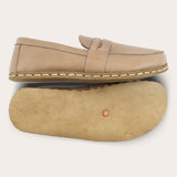 Hellbraune Pennyloafer für Damen