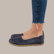 Blue Barefoot Ballet Flats - Atlantis Handmade Shoes - ATL24480HM