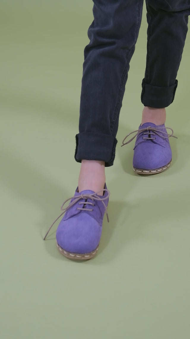 Clearance - Kid's Lavender Barefoot Oxfords