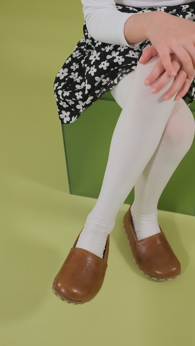 Çocuk Kahverengi Barefoot Loafer