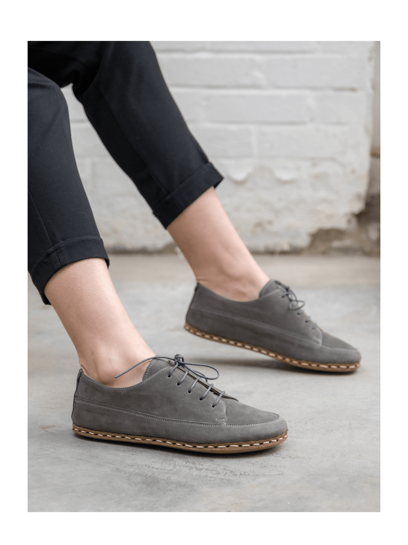 Women's Gray Barefoot Sneakers