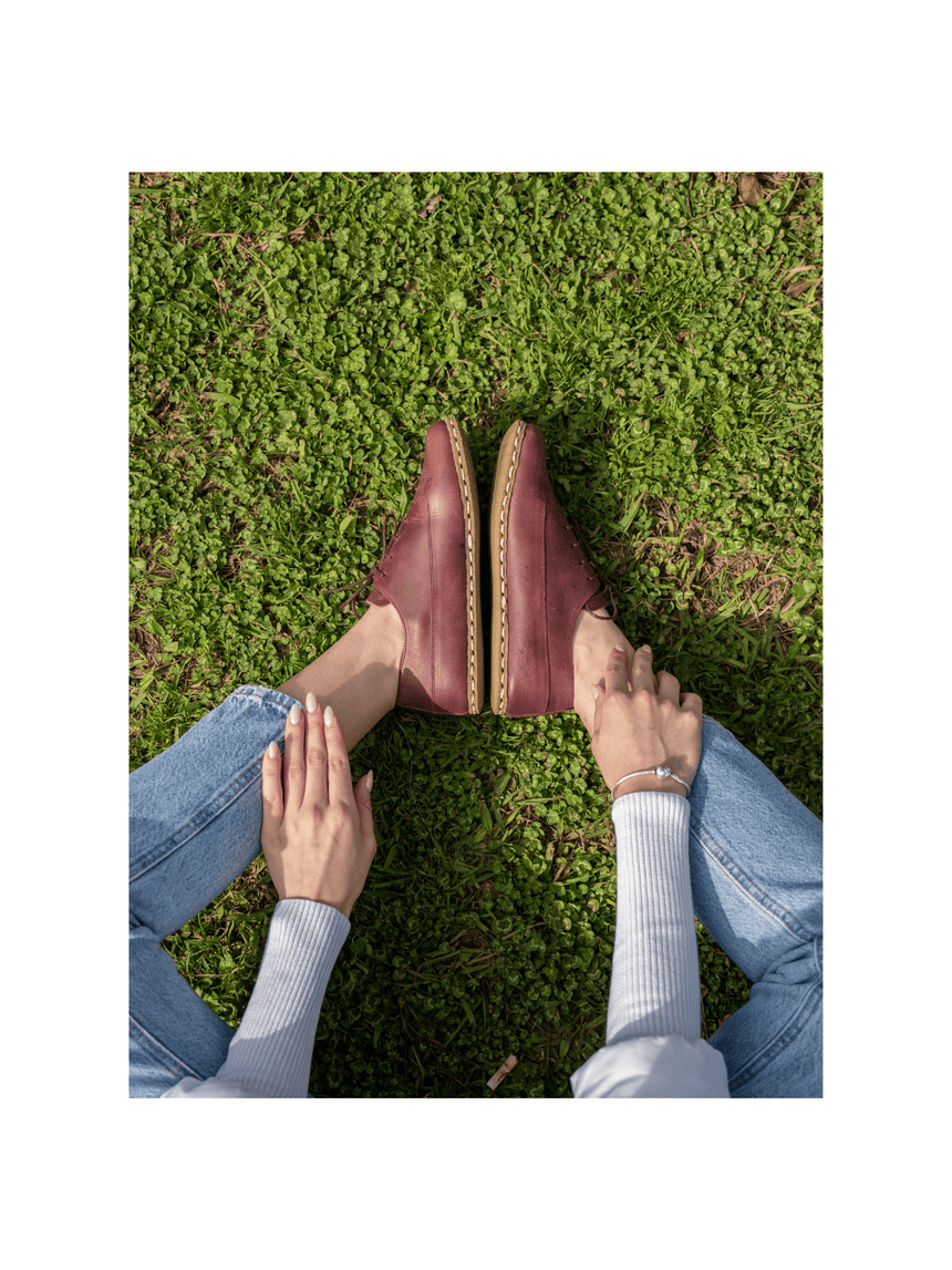 Rote Barfuß-Sneaker für Damen