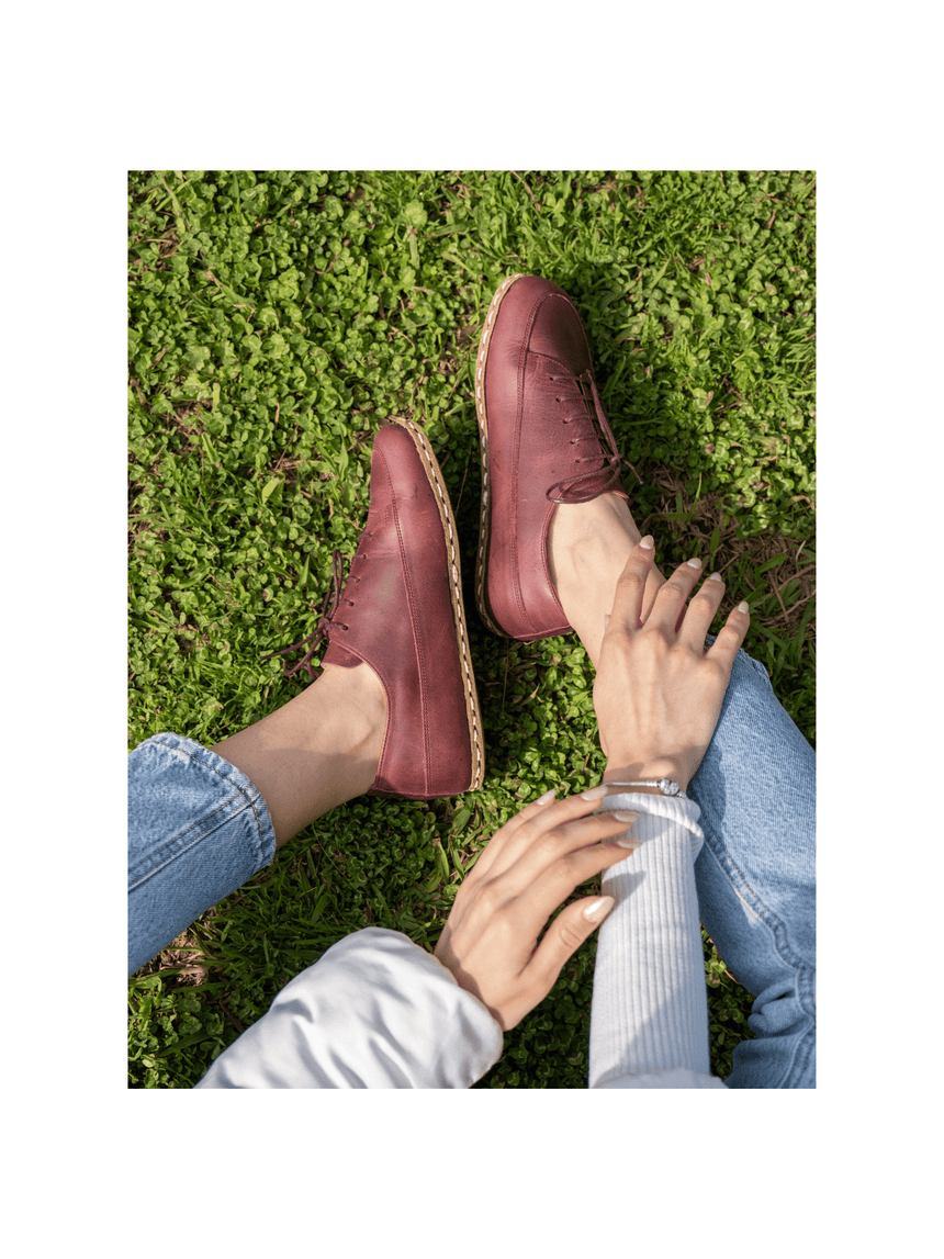 Rote Barfuß-Sneaker für Damen