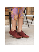 Women's Burgundy Barefoot Sneakers