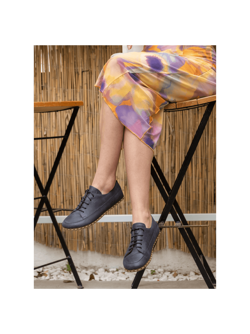 Blaue Barefoot-Sneaker für Damen