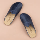 Men's Blue Barefoot Slippers