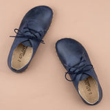 Blaue Oxfords für Damen