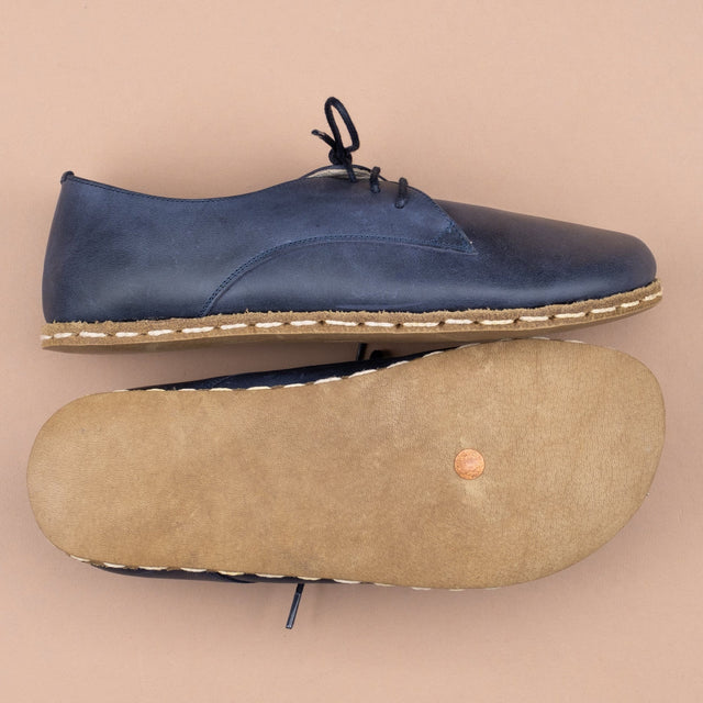 Blaue Oxfords für Damen