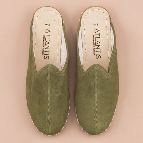 Men's Olive Slippers