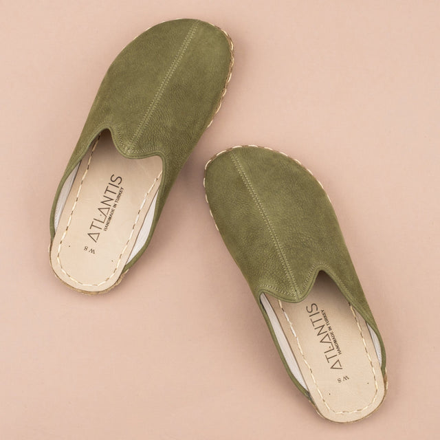 Erkek Olive Barefoot Terlik