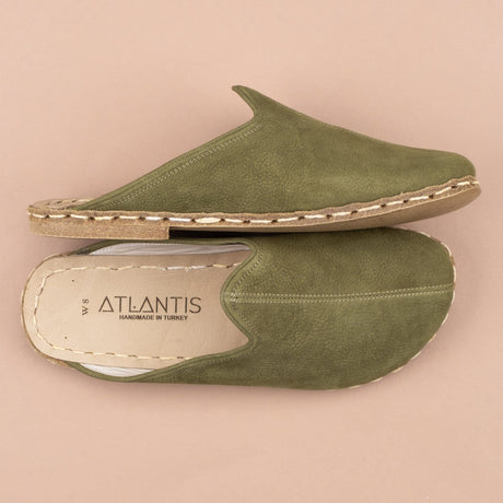 Men's Olive Barefoot Slippers