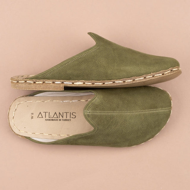 Erkek Olive Barefoot Terlik