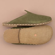 Women's Olive Barefoot Slippers