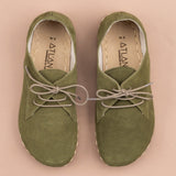 Women's Olive Oxfords