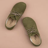 Women's Olive Oxfords