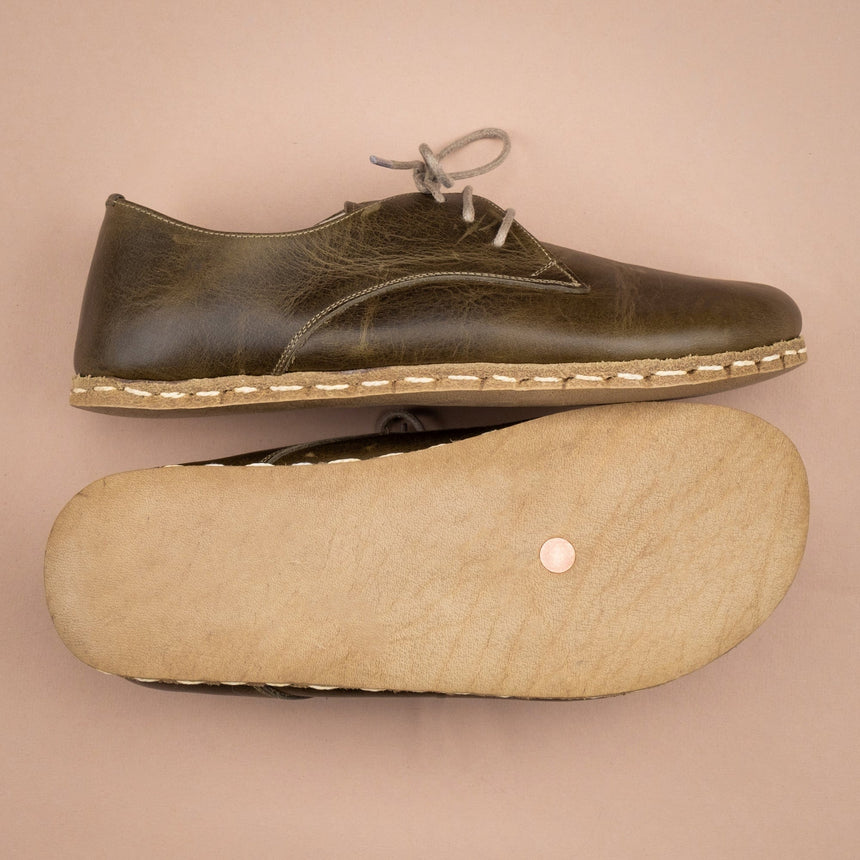 Grüne Oxfords für Damen