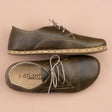 Women's Green Leather Oxfords