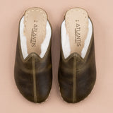 Men's Leather Green Barefoot Shearlings